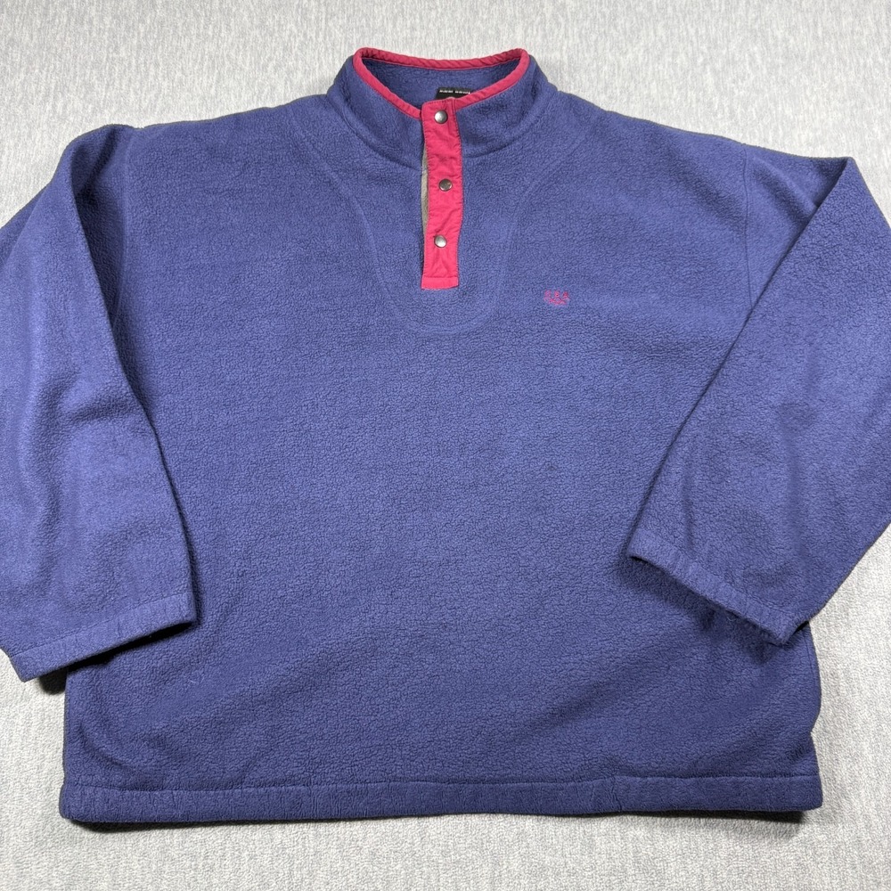 JCPenney Sweater Mens L Purple USA Olympic Brand Apparel Fleece Mock Neck Top